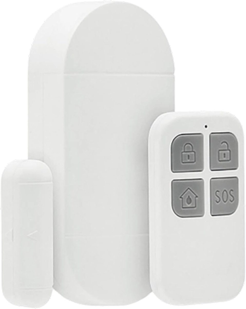 Deursensor Alarm - Raamalarm - Extra Beveiliging - Vijf Modi - 9.1 x 4.8 x 3.4 cm - Wit