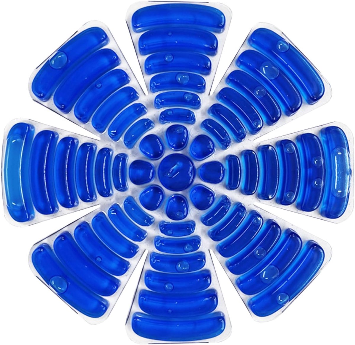 Koelhoed Inzetstukken - Pet Koeler - Buitensporten - Herbruikbaar IJsblok - 22 cm diameter - Wit