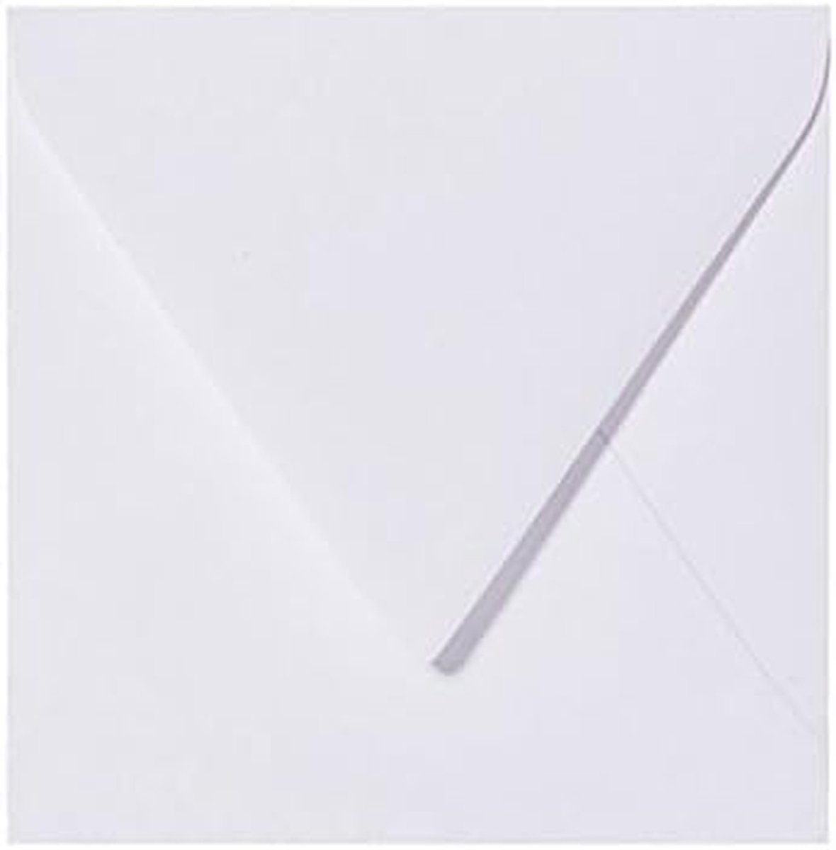 Vierkante Enveloppen - Witte Briefpost - Uitnodigingen Versturen - Duits Fabricaat - 15 x 15 cm 75 Stuks - Wit