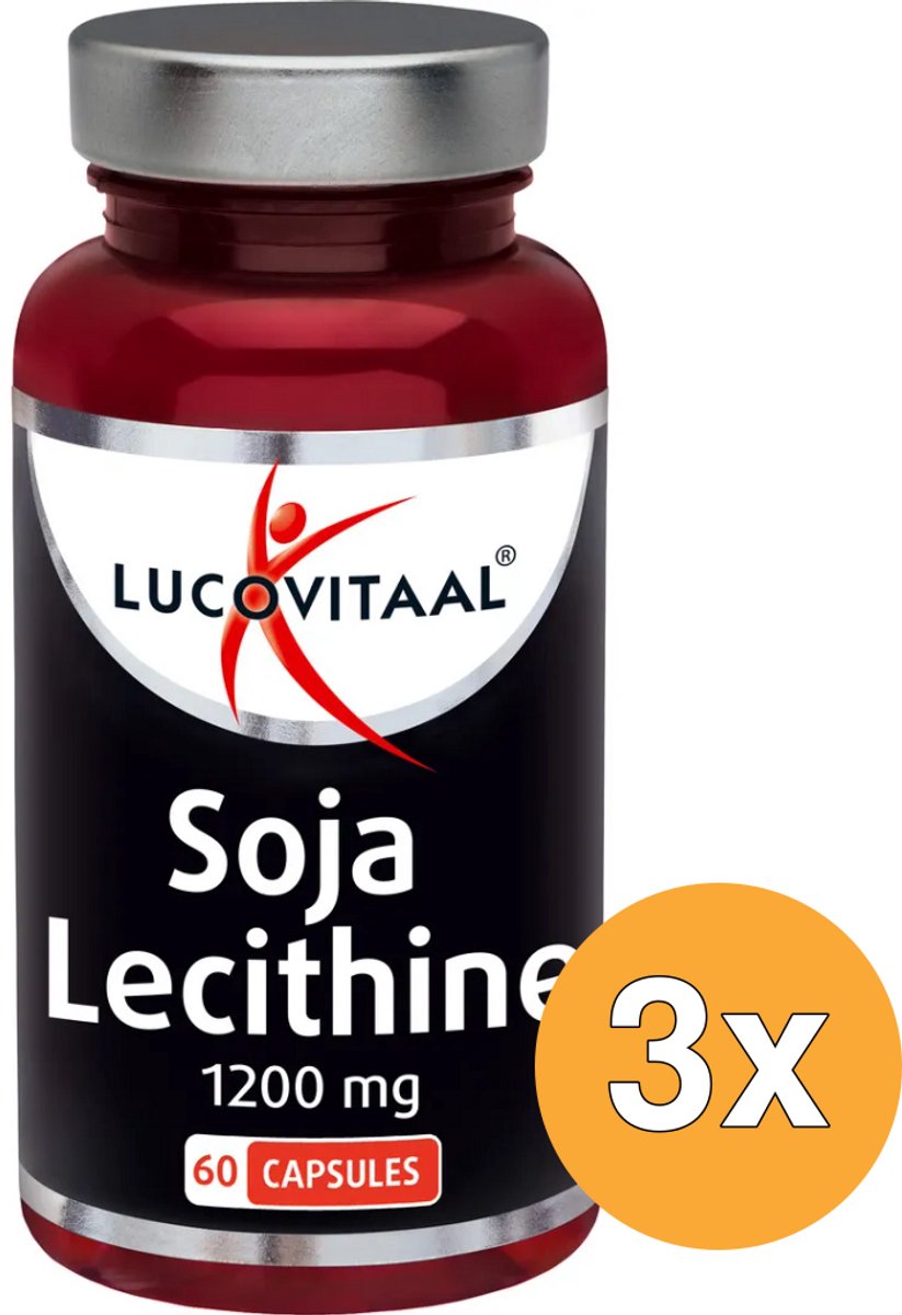 3x Lucovitaal Soja Lecithine 1200Mg (60 capsules)