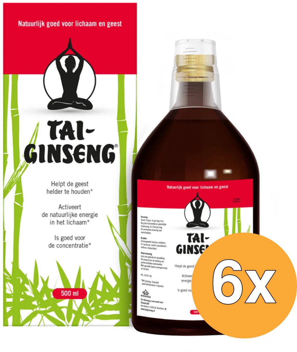6x Tai Ginseng Ginseng Elixer (500 ml)