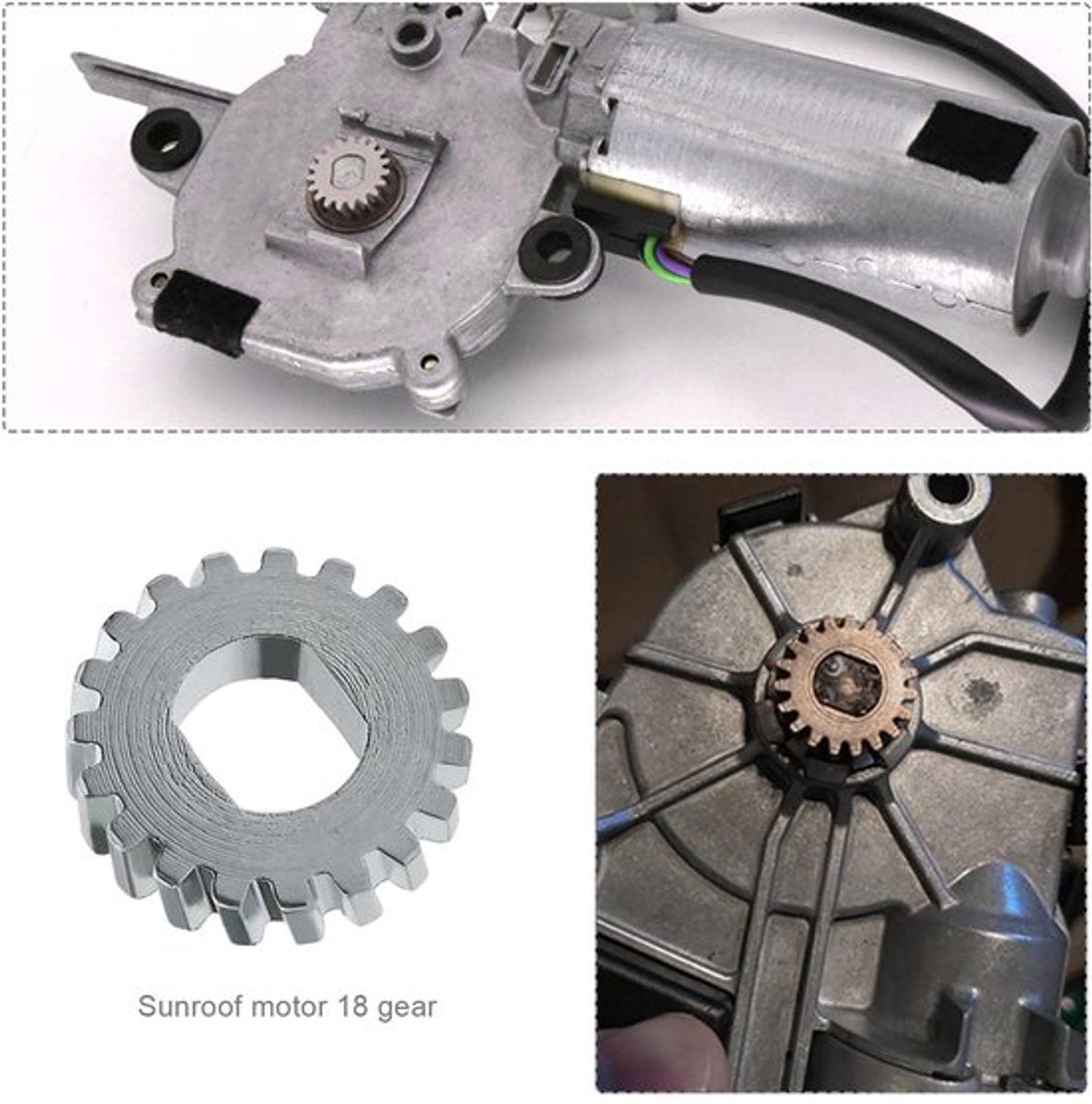 Solidchoice - Dailygoody - Zonnedak Motor Cog Gear - Reparatieset 2 stuks - Staal