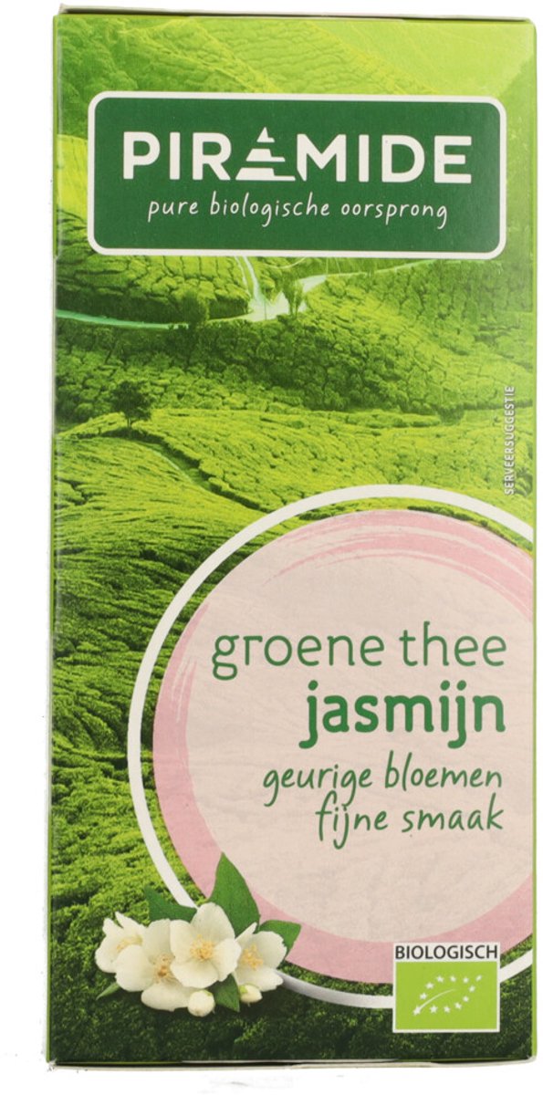 Piramide Biologische Groene Theezakjes Jasmijn - 20 stuks