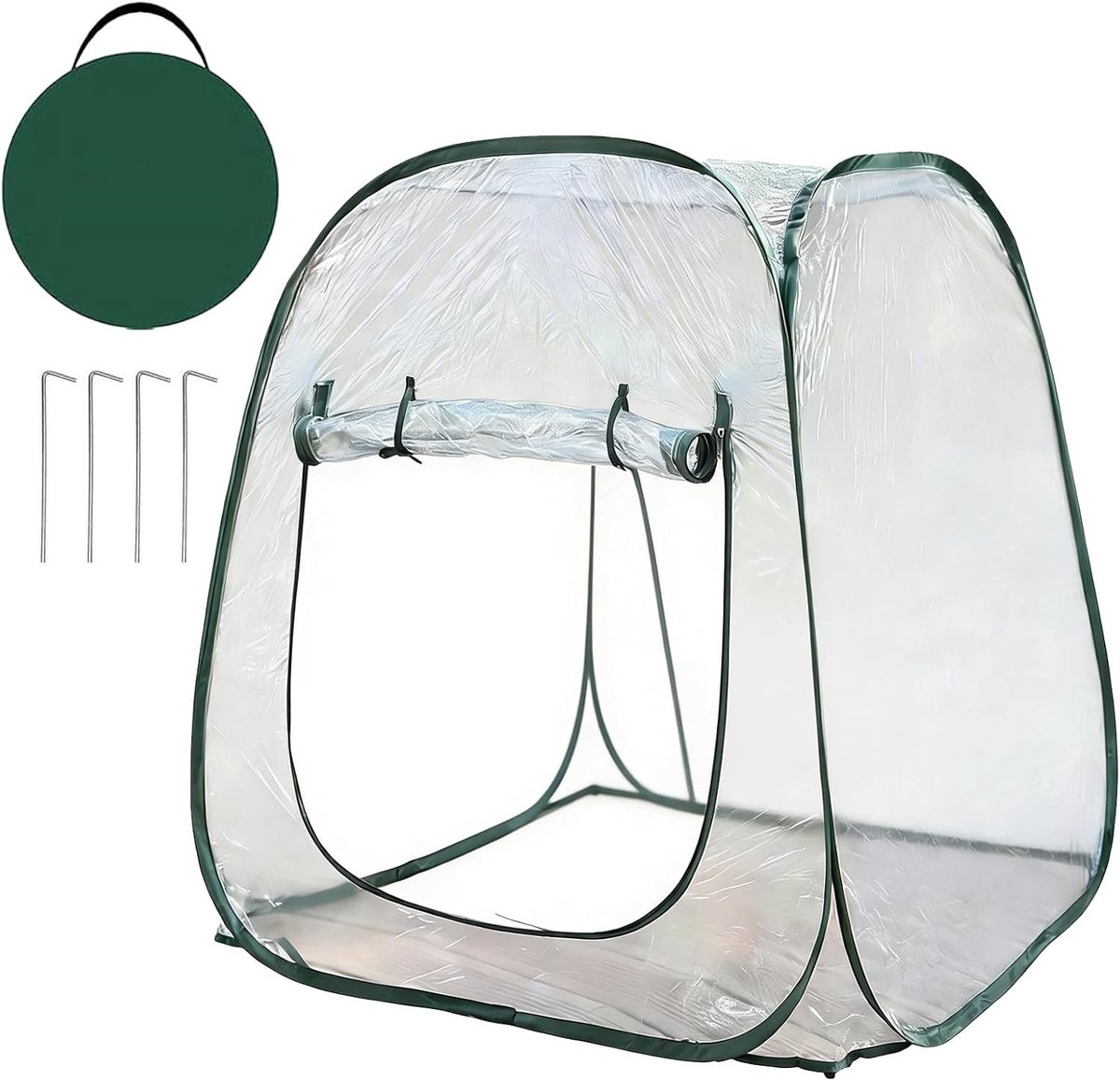 Mini Broeikas - Plantenkas Kweekkas - Planten Beschermen - Optimale Zonlicht Doorlatend - 41 x 40 x 73 cm - Transparant