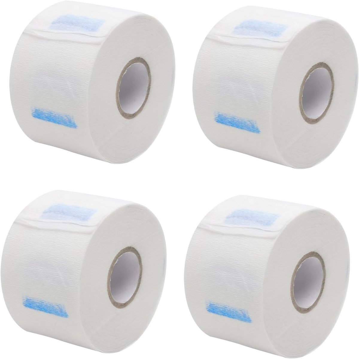 Verwijderbare Nekbescherming voor Kappers - 4 Rollen, 400 Vellen Zelfklevend Crepe Papier voor Salon Gebruik
