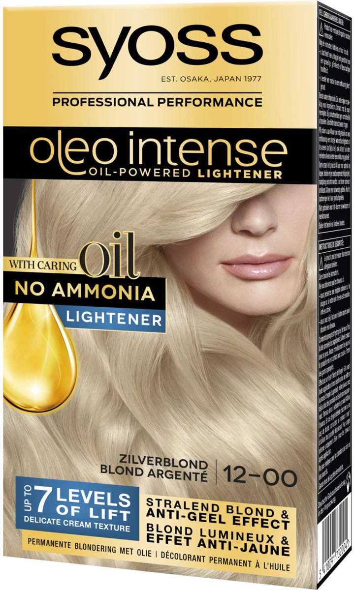 SYOSS Color Oleo Intense 12-00 Zilverblond Haarverf - 1 stuk