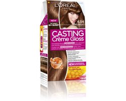 L'Oréal Paris Casting Crème Gloss Donker Goud Koperblond 634 - Semi-permanente Haarkleuring Zonder Ammoniak