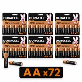 Duracell AA Batterijen - Alkaline - 1,5V - LR6 - 72 stuks