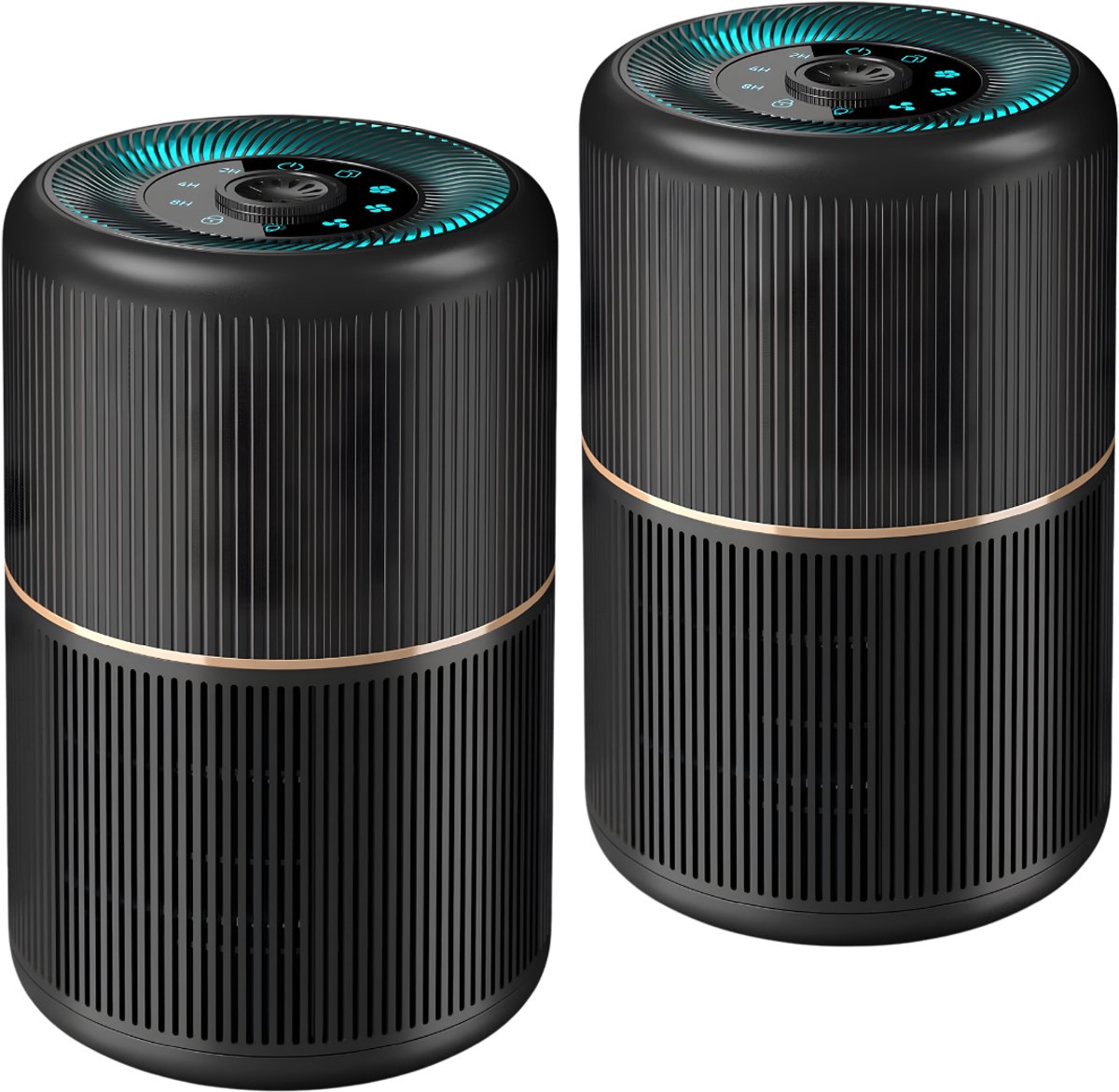 Lìon® Luchtreiniger - Vermindert Stof En Pollen - Air Purifier - Zwart - 19cm x 19cm x 29cm