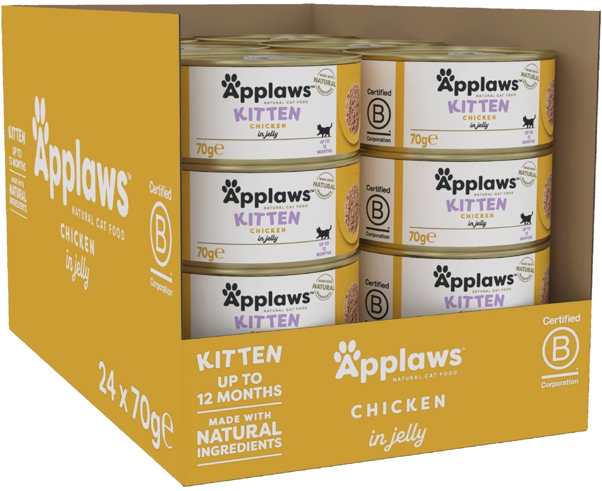 Solidchoice - Natvoer voor Kitten met Kip in Bouillon 24 x 70 g