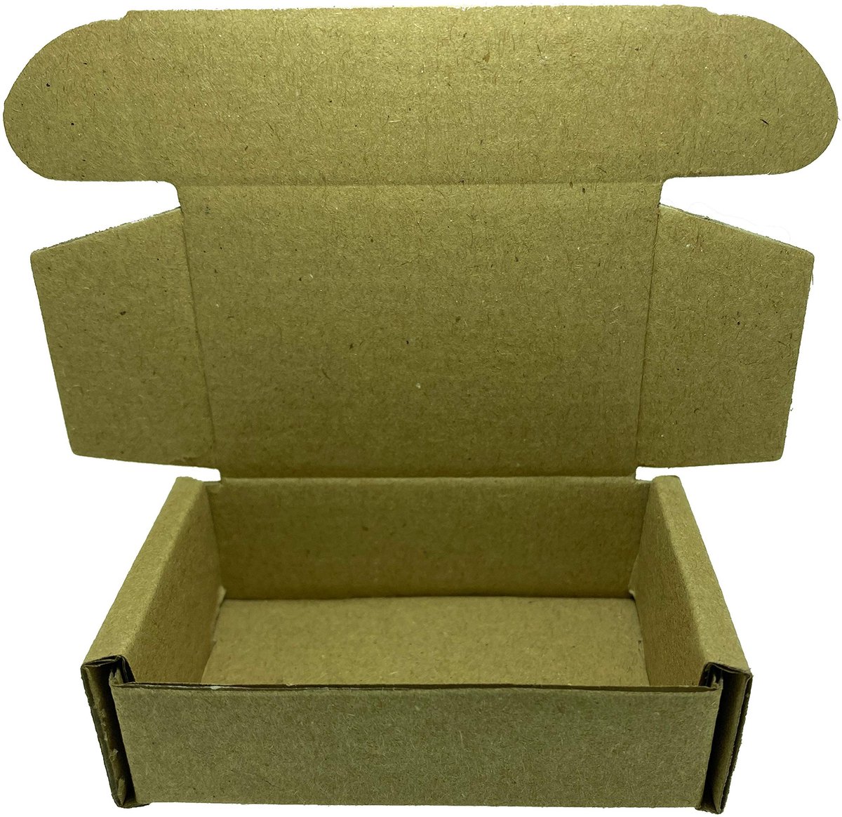 Solidchoice - Kartonnen Dozen met Scharnierdeksel 6x4x2 cm, Set van 100 Stuks
