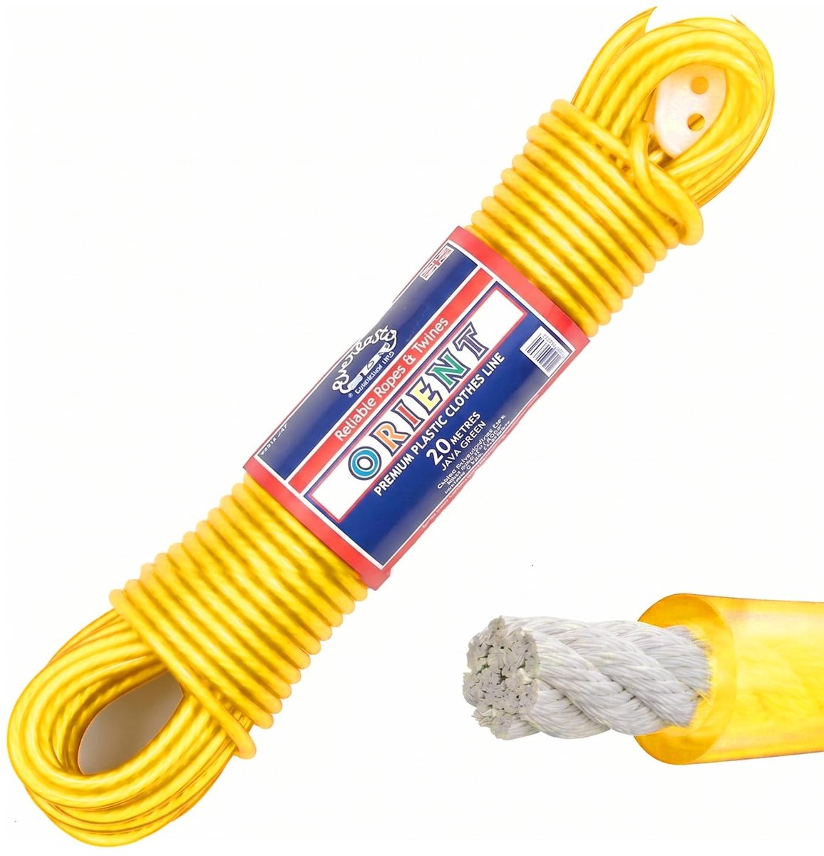 Solidchoice - 30m PVC Kledinglijn 4.8mm Dik Geel