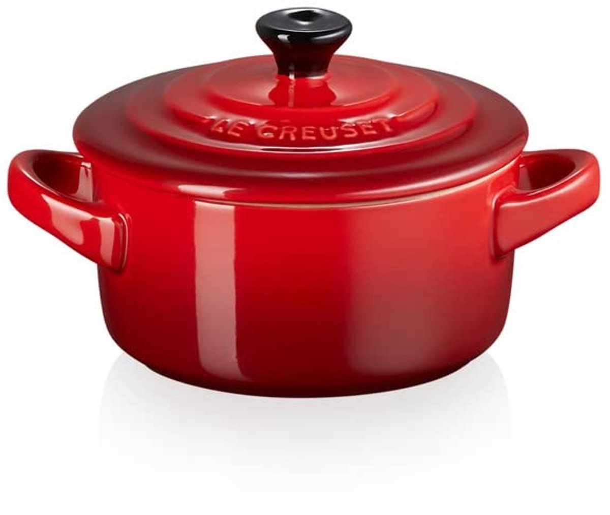 Solidchoice - Kleine Ronde Pot voor Porties - 0.25 Liter - Kersenkleur
