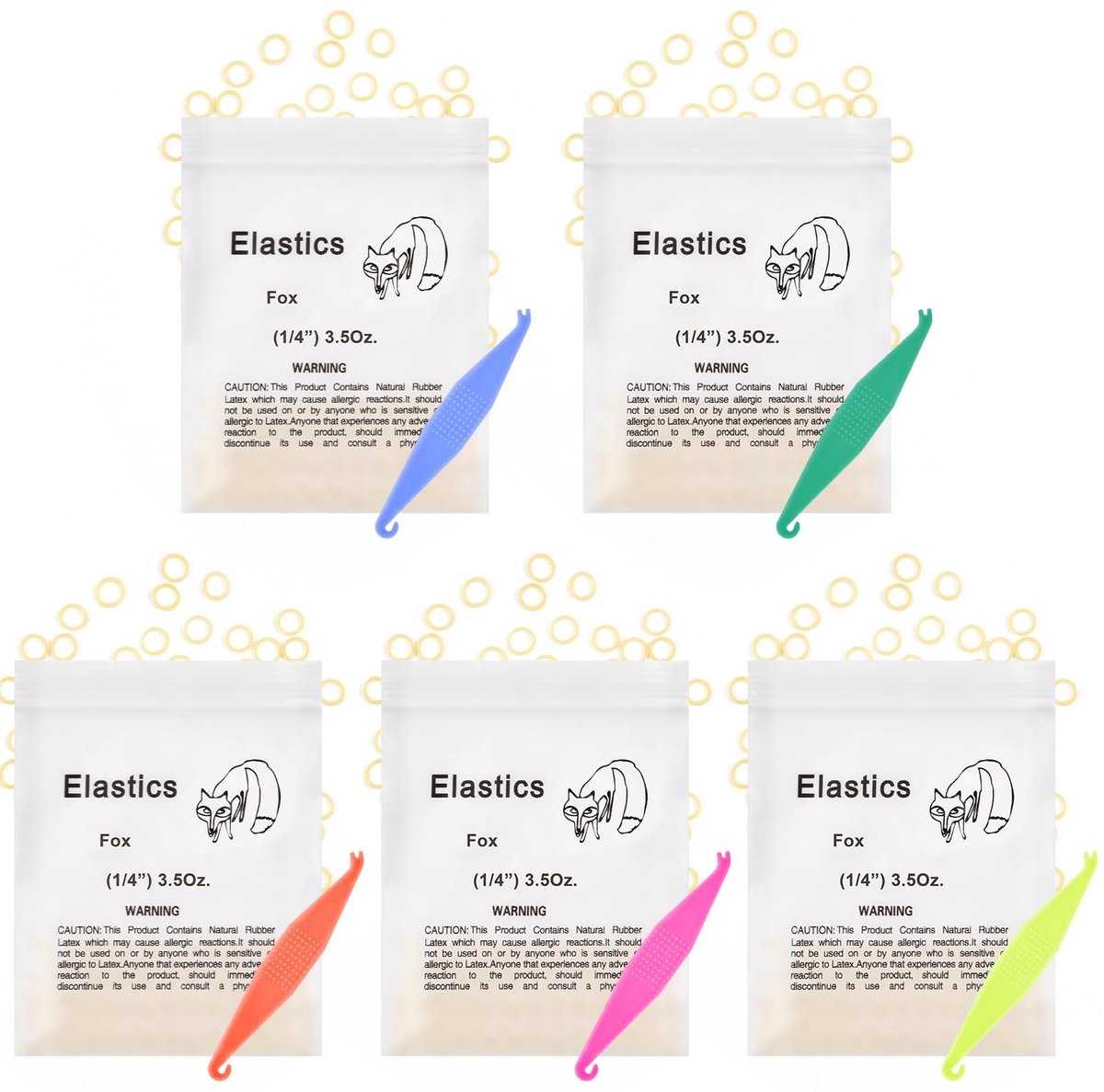Solidchoice - 500 Stuks Orthodontische Elastische Rubberbanden voor Beugels