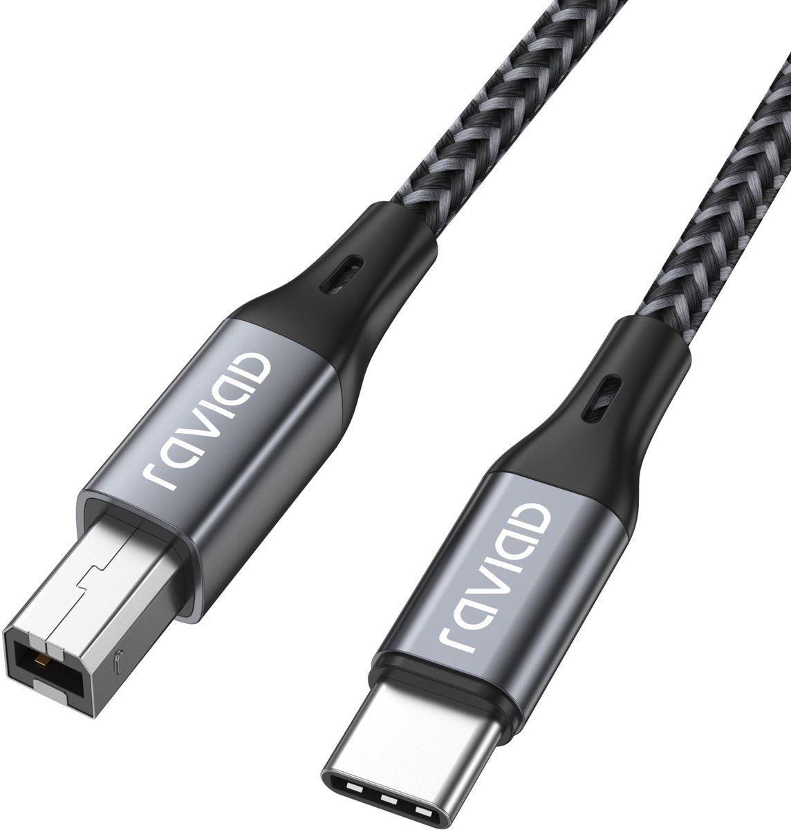 Solidchoice - USB C Printer Kabel 2M, USB 2.0 B naar C, Compatibel met Diverse Printers