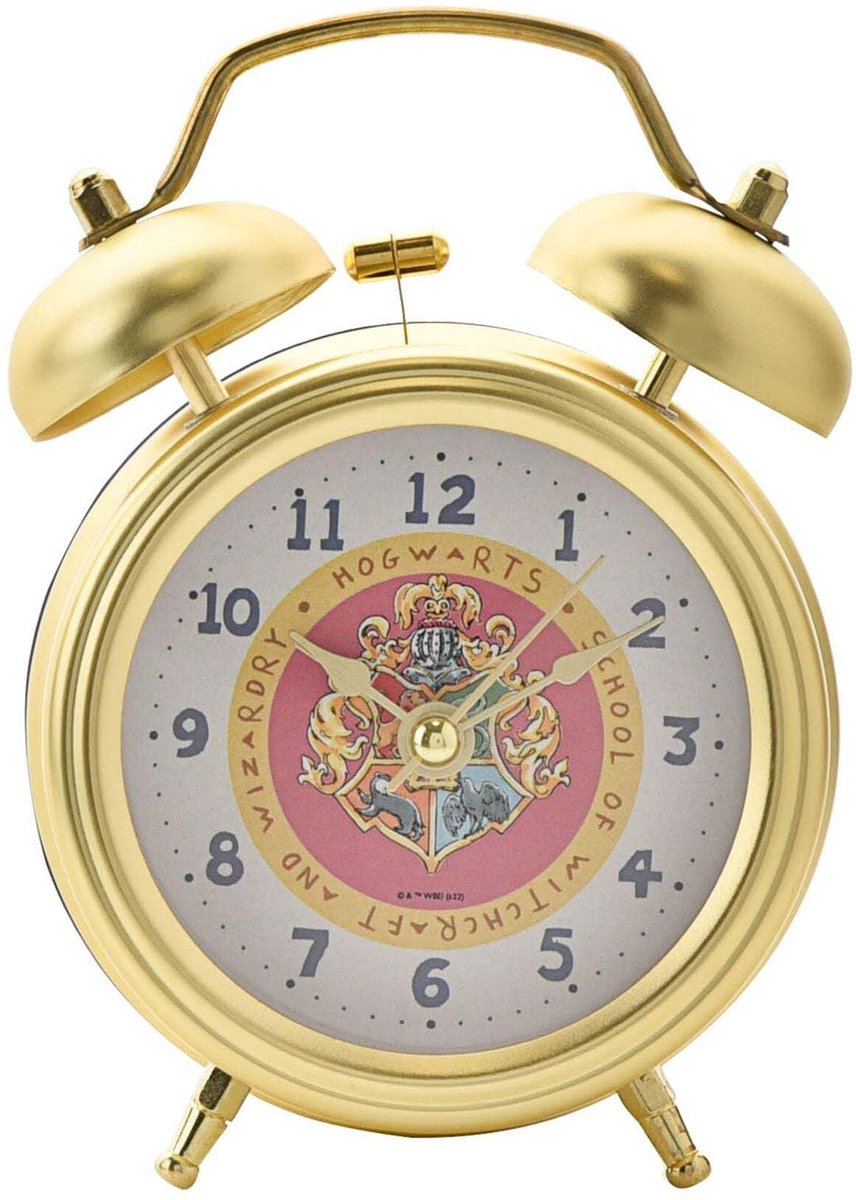 Solidchoice - Analoge Alarmklok met Hogwarts Thema en Quartz Beweging