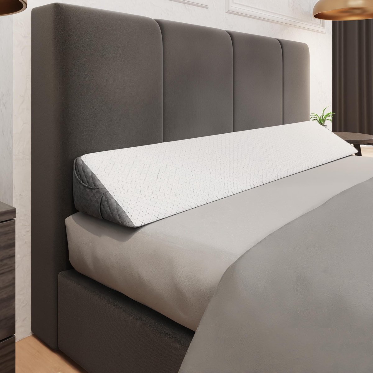 Solidchoice - Wedge Pillow voor Bed met Verwisselbare Kleuren