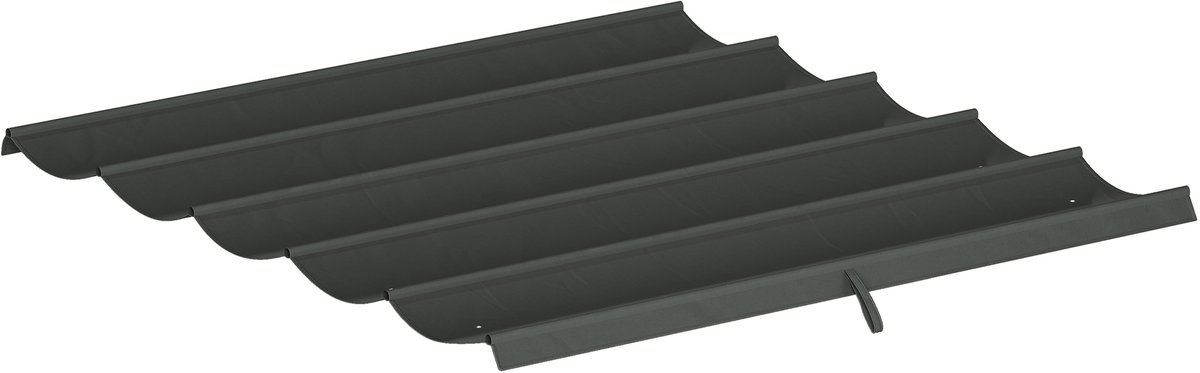 Vervangend luifeldoek voor Outsunny - Polyester - 250x255cm - Donkergrijs