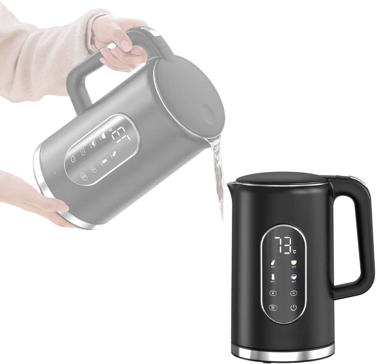 Zavio® Waterkoker met Temperatuurregeling - Heetwaterdispenser - Waterkoker RVS