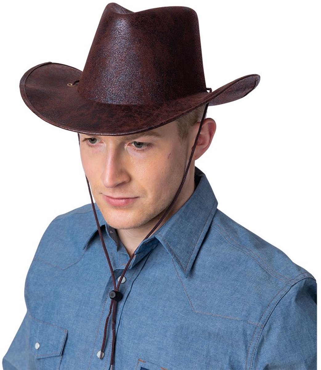Cowboyhoed van oud nepleer Lou