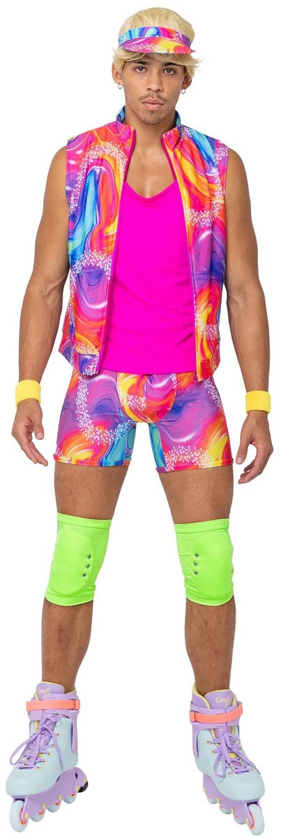 Neon Rollerblade Boy kostuum