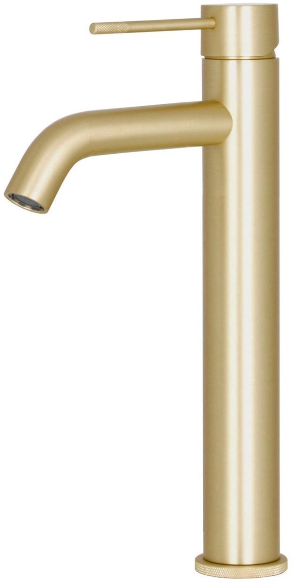 Wastafelmengkraan hoog Sanitado Industry Flow in mat goud