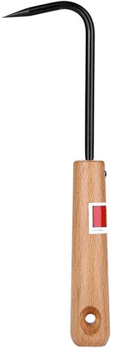 Bonsai Haak Stevige Ijzer - Ergonomisch Houten Handvat - Tuingereedschap - Wortel Haak - 6x22cm - Onmisbaar Gereedschap