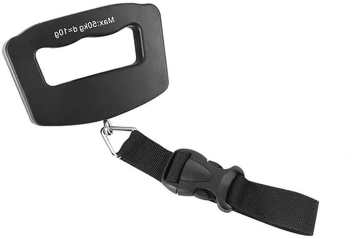 Digitale Hangweegschaal - Reisweegschaal Bagage - Bagage Wegen - Hoge Nauwkeurigheid - Tot 50 kg - Zwart