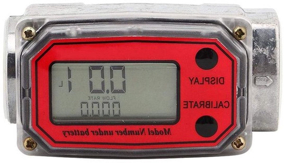 Digitale Turbine Brandstofstroommeter 2.5cm NPT, 15-120L voor Kerosine en Benzine, Precisie Meting en Betrouwbare Prestaties