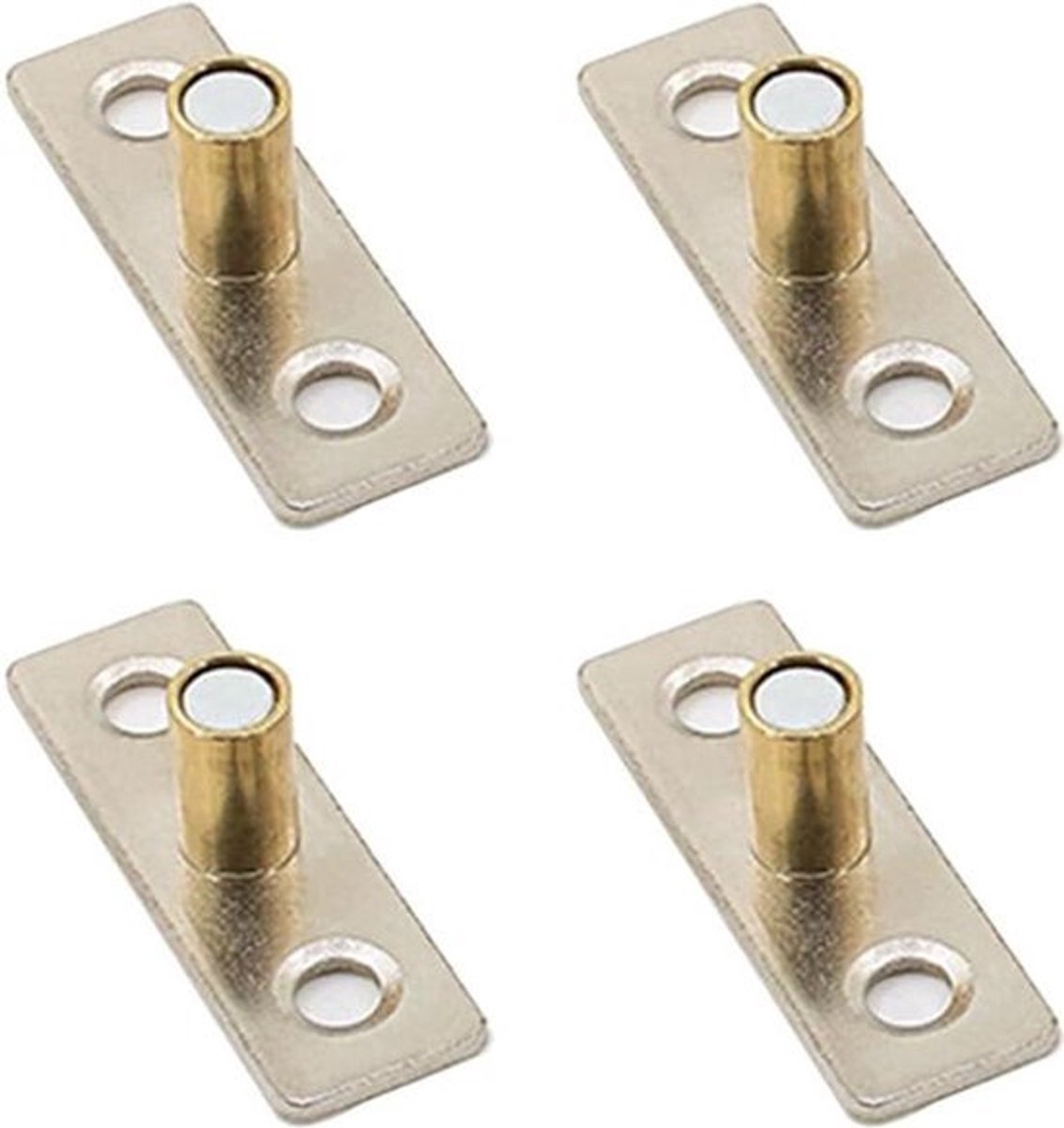 Rollergeleider 4 stuks Metalen locator-stopper voor glazen schuifdeuren en kasten - diameter 8 mm