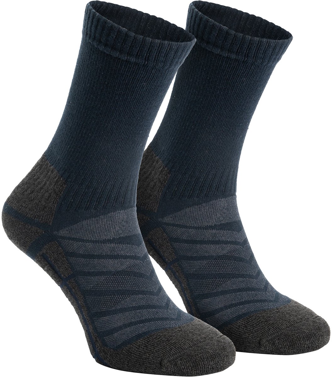 Travelin’ Bran Unisex – 2-pack wandelsokken – Naadloos & ademend – Donkerblauw
