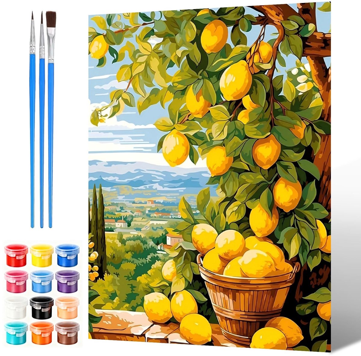 Solidchoice - Verf op Nummer Kit voor Volwassenen en Kinderen 30x40cm
