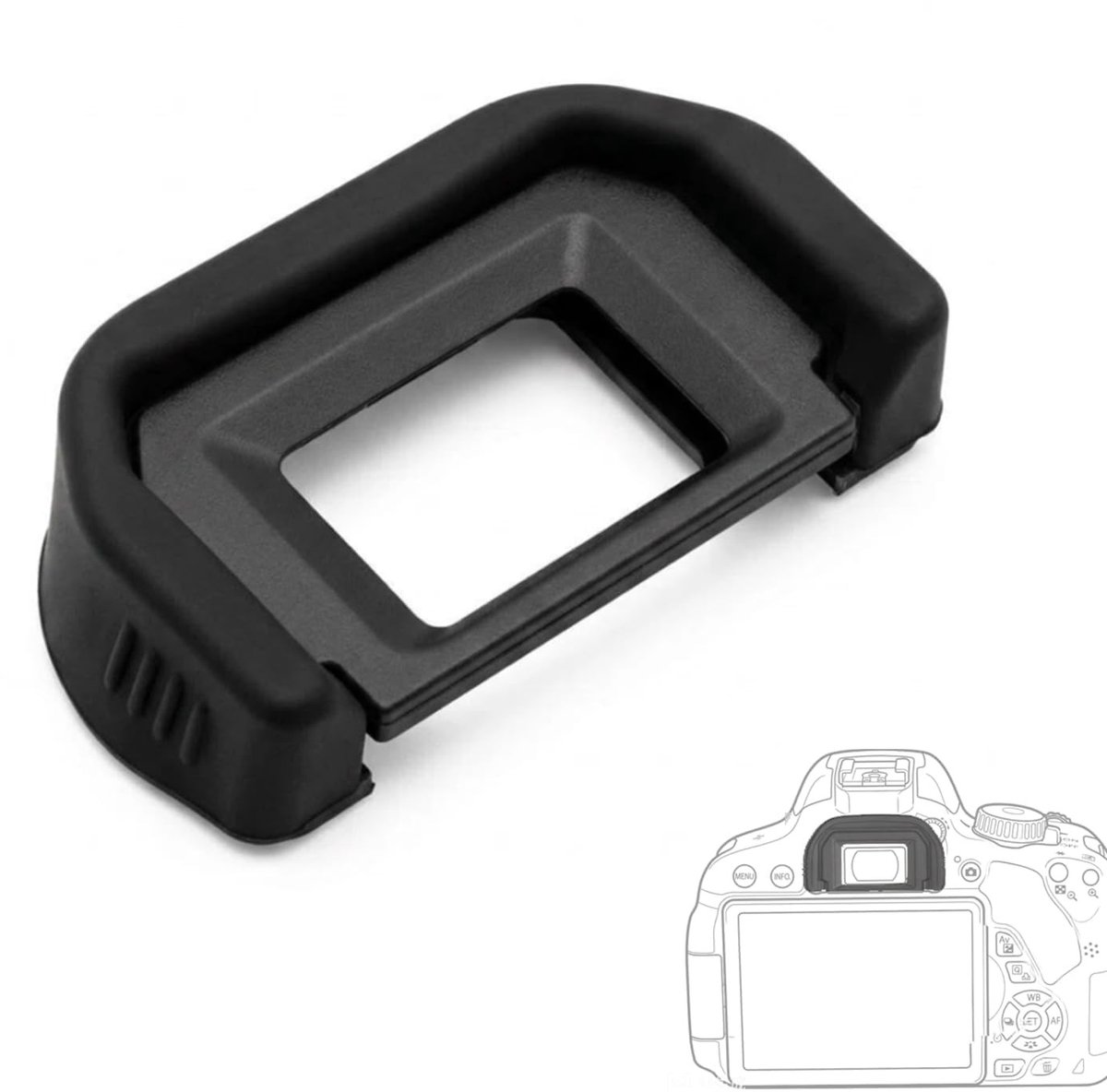 Solidchoice - Zachte Siliconen Oogcup voor Canon Camera's