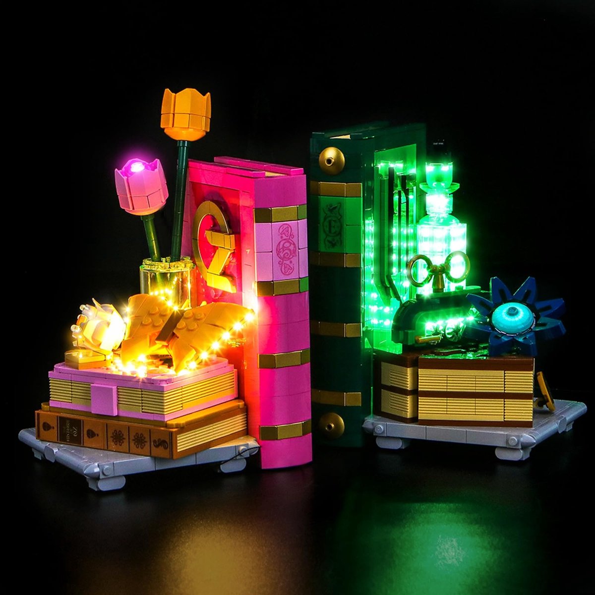 Solidchoice - LED Verlichtingsset voor Glinda & Elphaba Boeksteunen