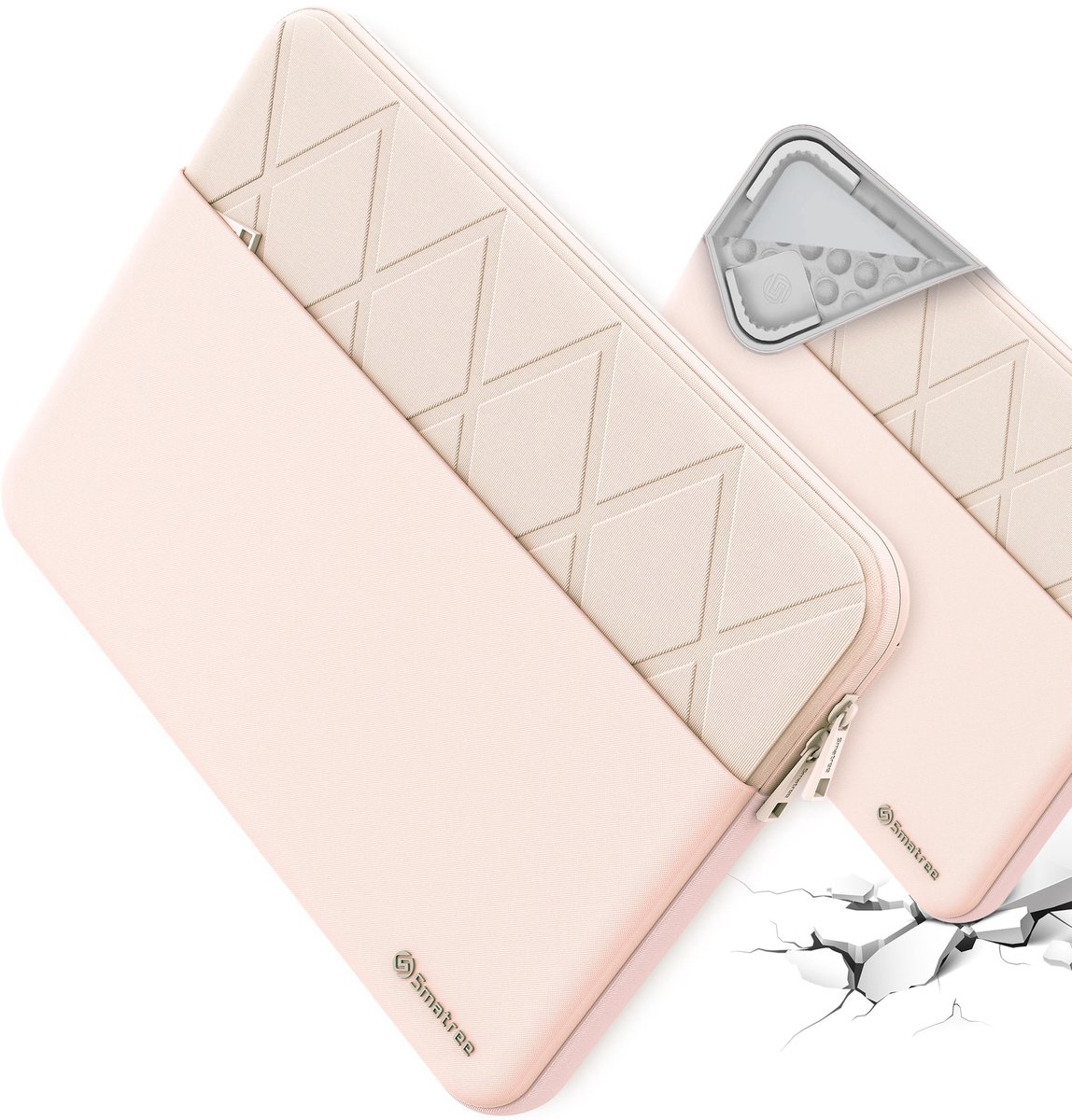 Solidchoice - Laptop Sleeve voor 14 Inch 2-in-1 Laptop met Accessoirevak