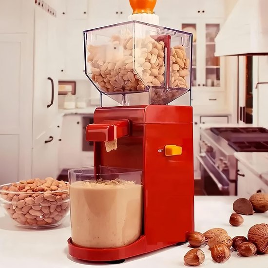 Elektrische pindakaasmachine, commerciële pindakaasmaker, notenmolen, machine voor het malen van sesampasta en pindakaas, voor huishoudelijk gebruik, keuken van Merkloos — afbeelding 3