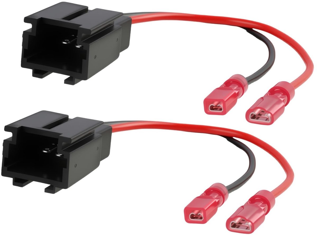 Solidchoice - Auto Luidsprekeradapter, ISO-connector, 2 Stuks