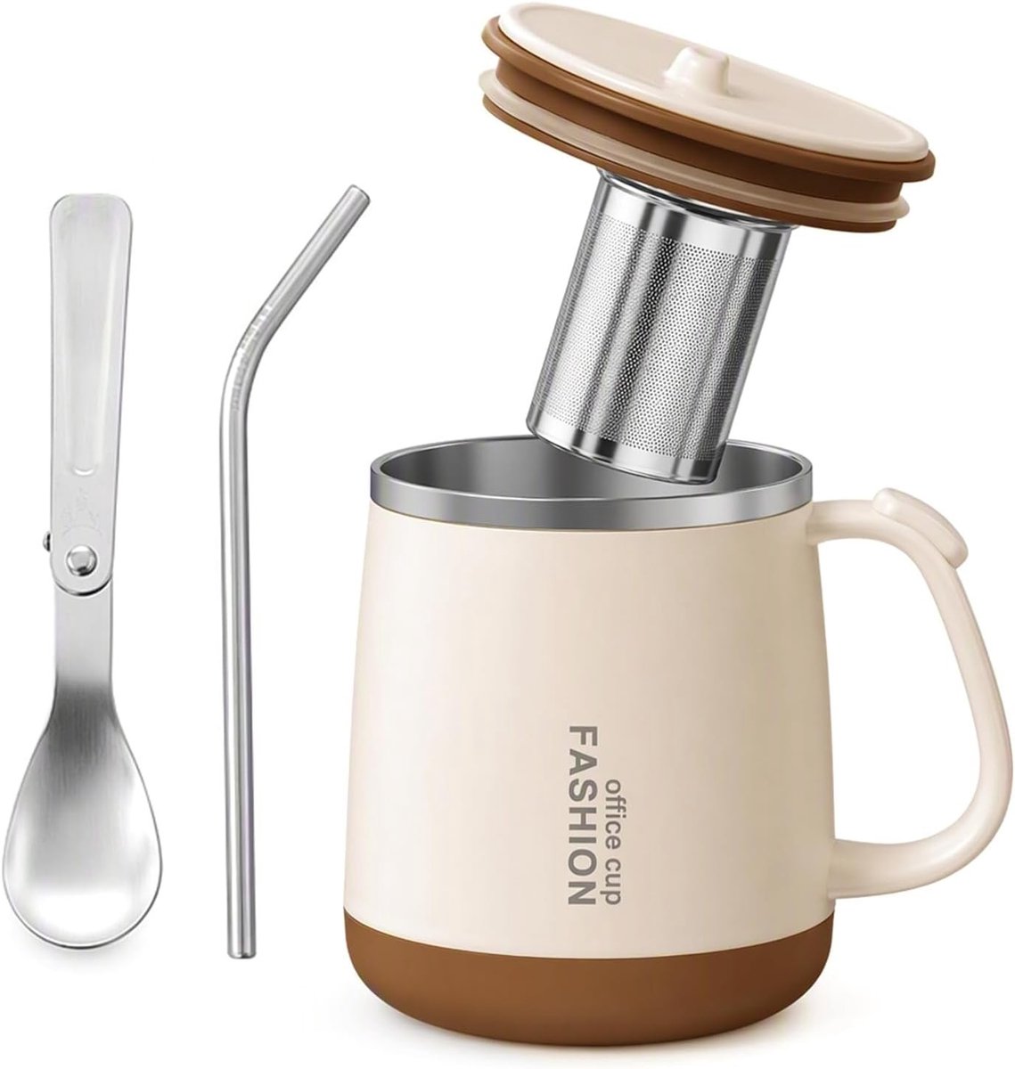 Thermoskan - Bruin - 470 ml - Roestvrij Staal 304 - Voor Koffie en Thee