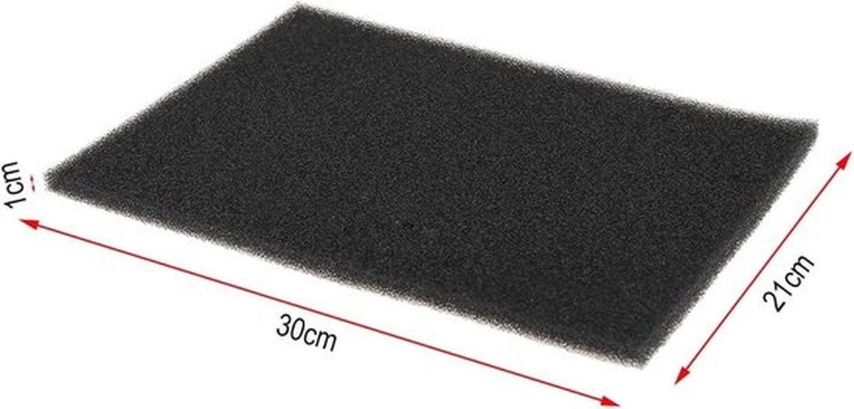 Luchtfilter - Auto - Zwart - Schuim - Spons - Motorfiets - Geschikt voor Auto en Motor - 2 STUKS Zwarte Luchtfilterpads - Luchtfilter Schuimpad Blad Stofpad Schuim Filtermat 30x21x1 cm Luchtfilter Schuimpad voor Auto Motorfiets