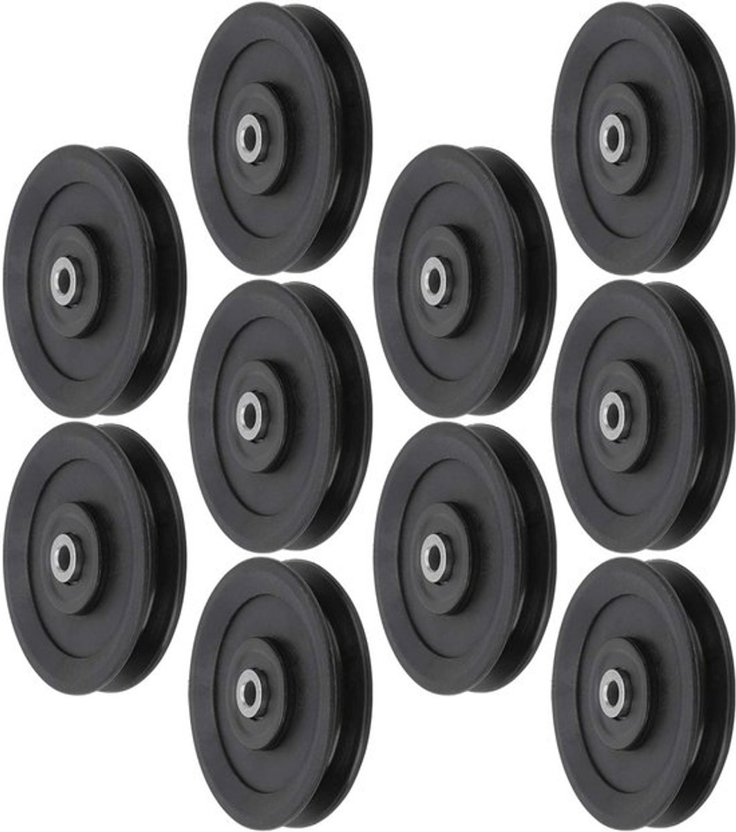 10 Stuks 115mm Nylon Fitness Katrollen voor Thuisgym, Oefeningen, Krachttraining en Accessoires