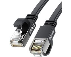 AdroitGoods Ultra-Slim Cat7 10Gbps Netwerkkabel - Cat7 Ethernet Kabel – 10Gbps – Platte Dubbel Afgeschermde Netwerkkabel - 20m