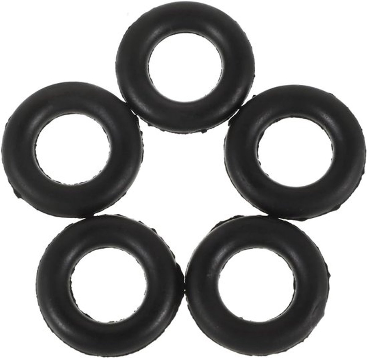 5 Stuks Zwarte Naaimachine Spoel Winder Rubber Band Ringen - Handige Spoelhouder voor Naaimachines zoals Singer en Brother