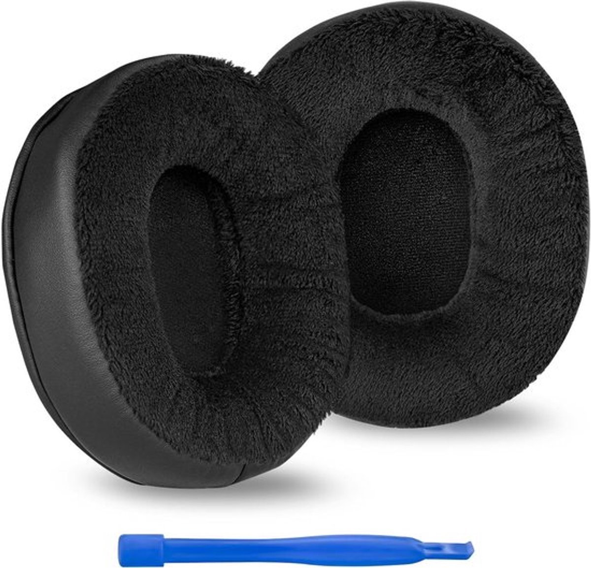 Vervangende oorkussens - Extra dik - Zwart - Compatibel met Sony WH-CH700N, WH-CH710N (extra dik/zwart).