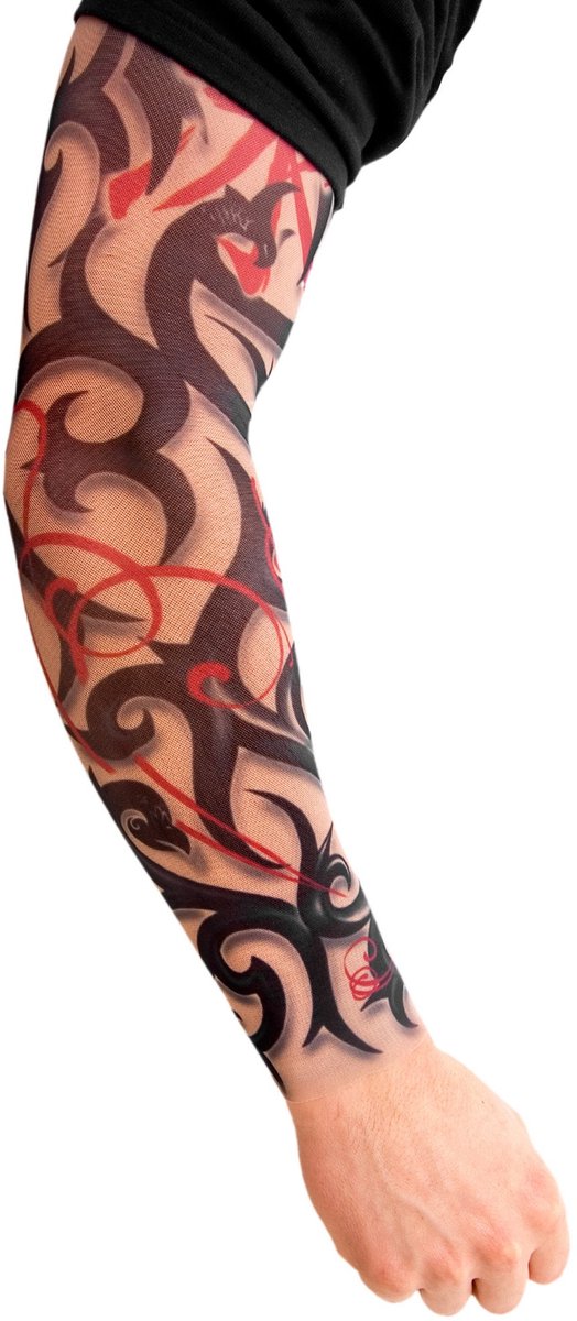Tribal Tattoo Skin Mouw - Carnaval Halloween Feest