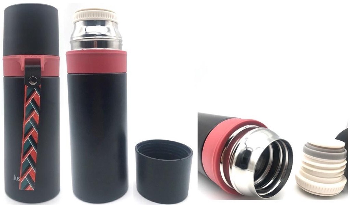 Thermosfles 350 ml zwart FRESH