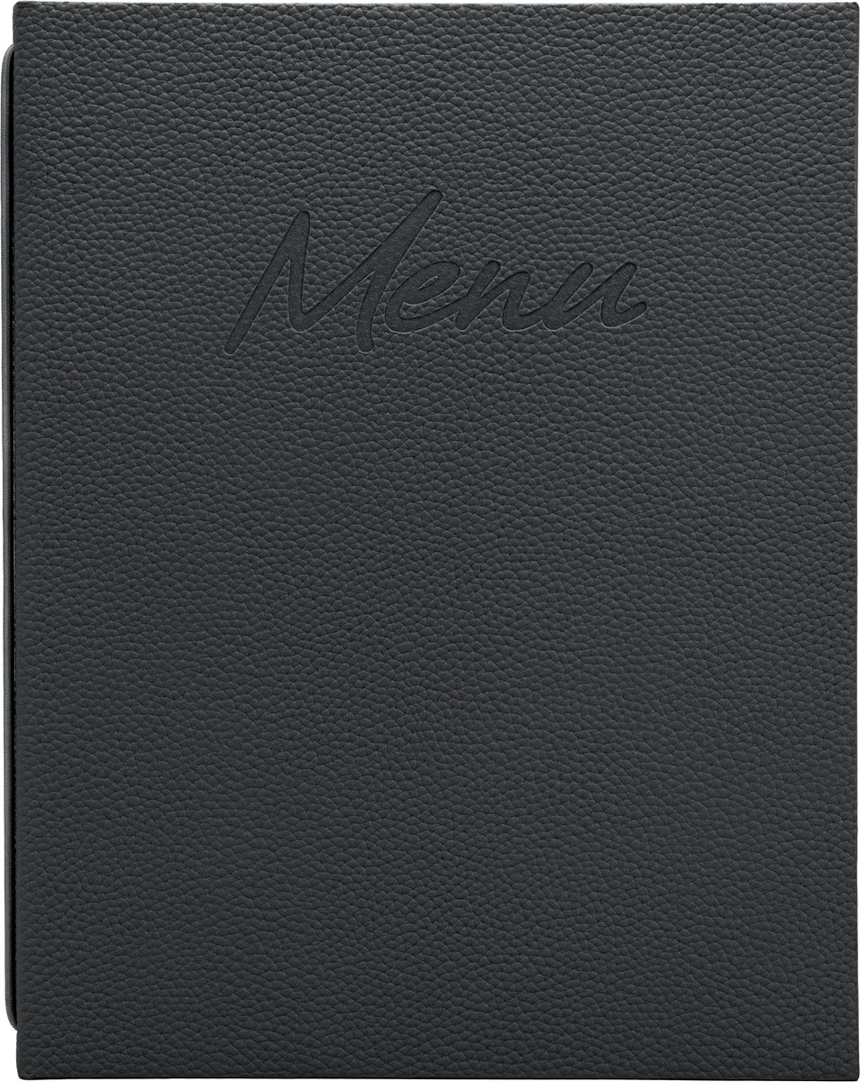 Securit® Signature Menukaart | Menukaart map A4 - zwart