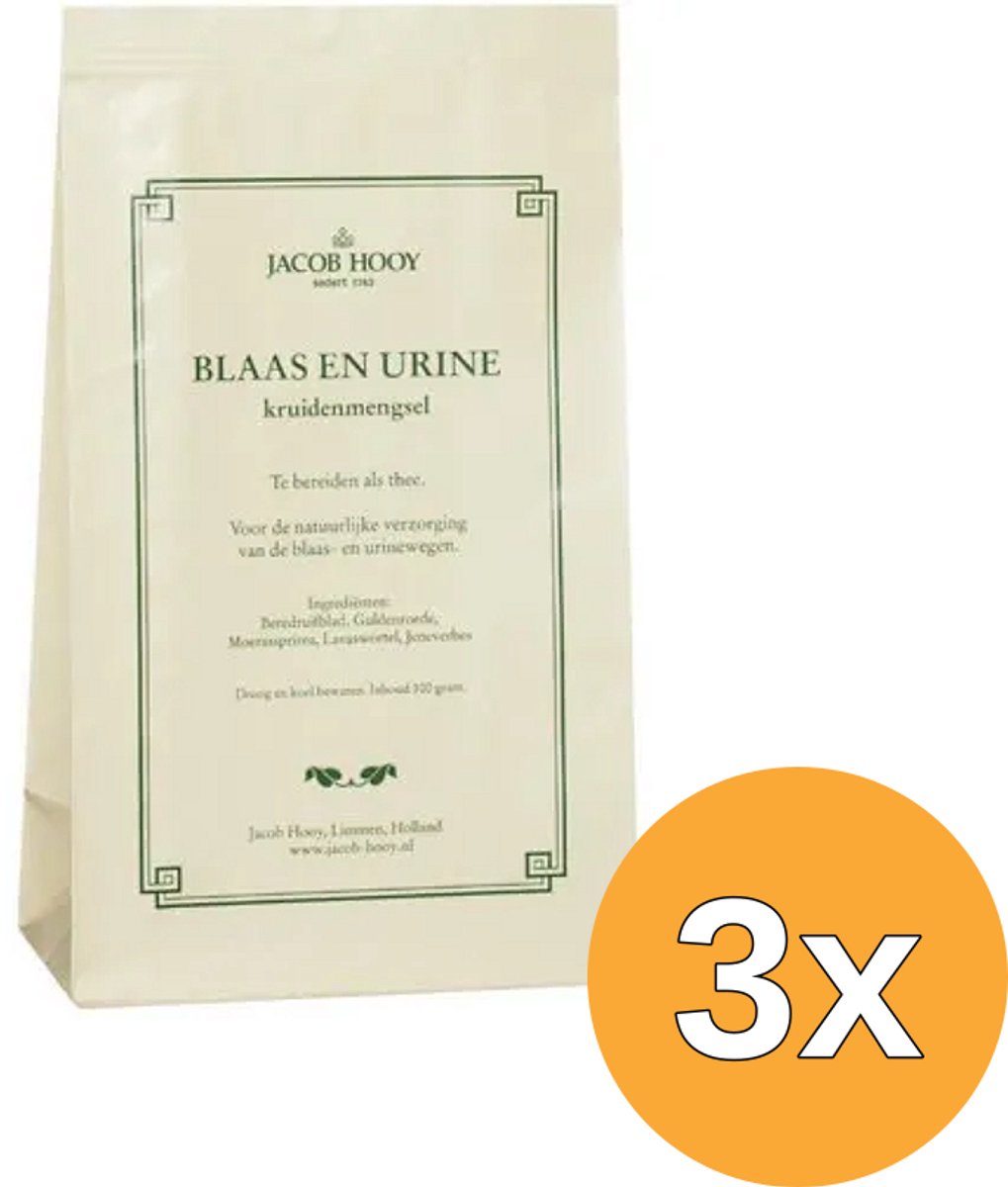 3x Jacob Hooy Blaas En Urine (100 gr)