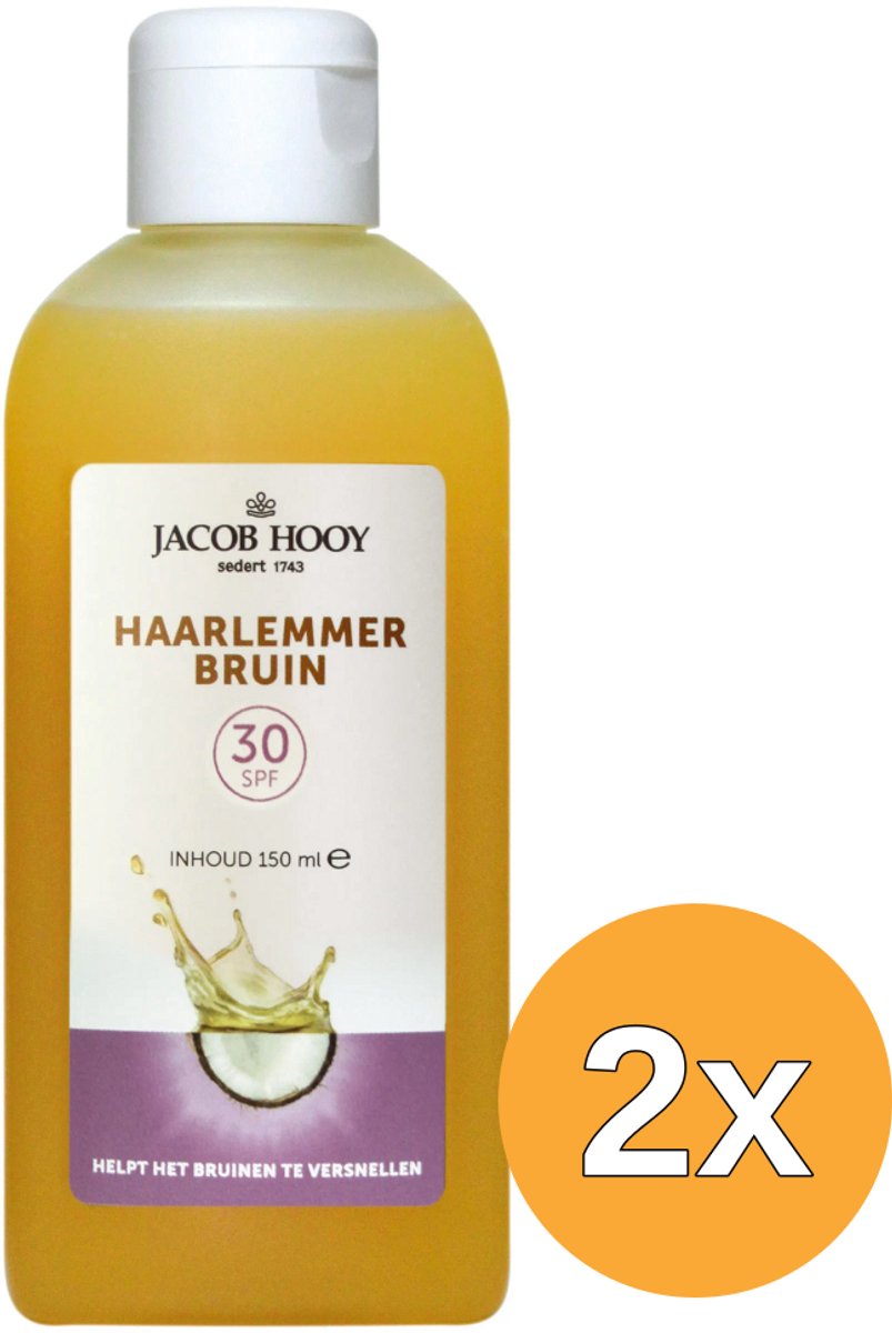 2x Jacob Hooy Haarlemmerbruin SPF 30 (150 ml)