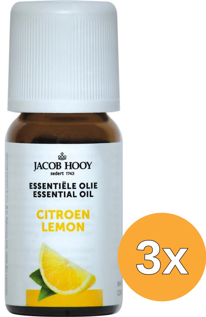 3x Jacob Hooy Citroen olie (10 ml)