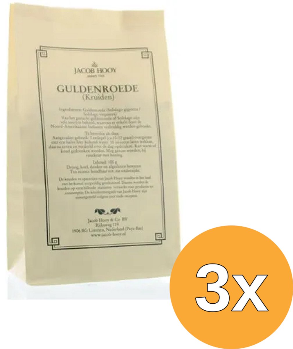 3x Jacob Hooy Guldenroede (100 gr)